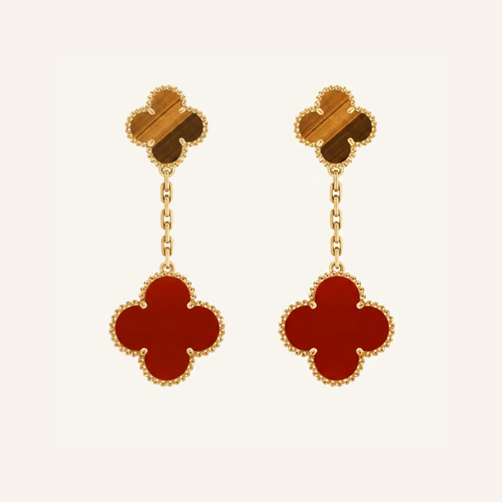 Alhambra Duo Charm Drop Earrings