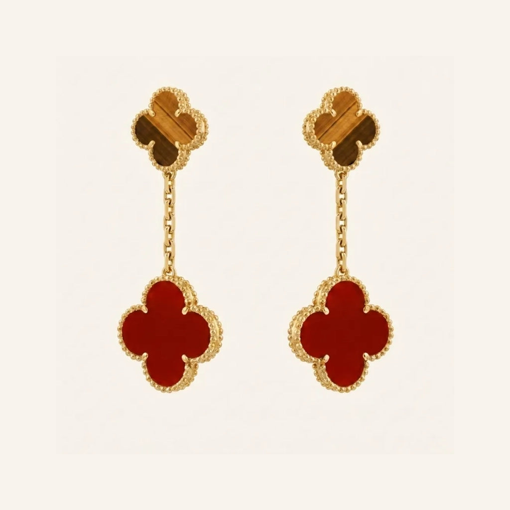 Alhambra Duo Charm Drop Earrings