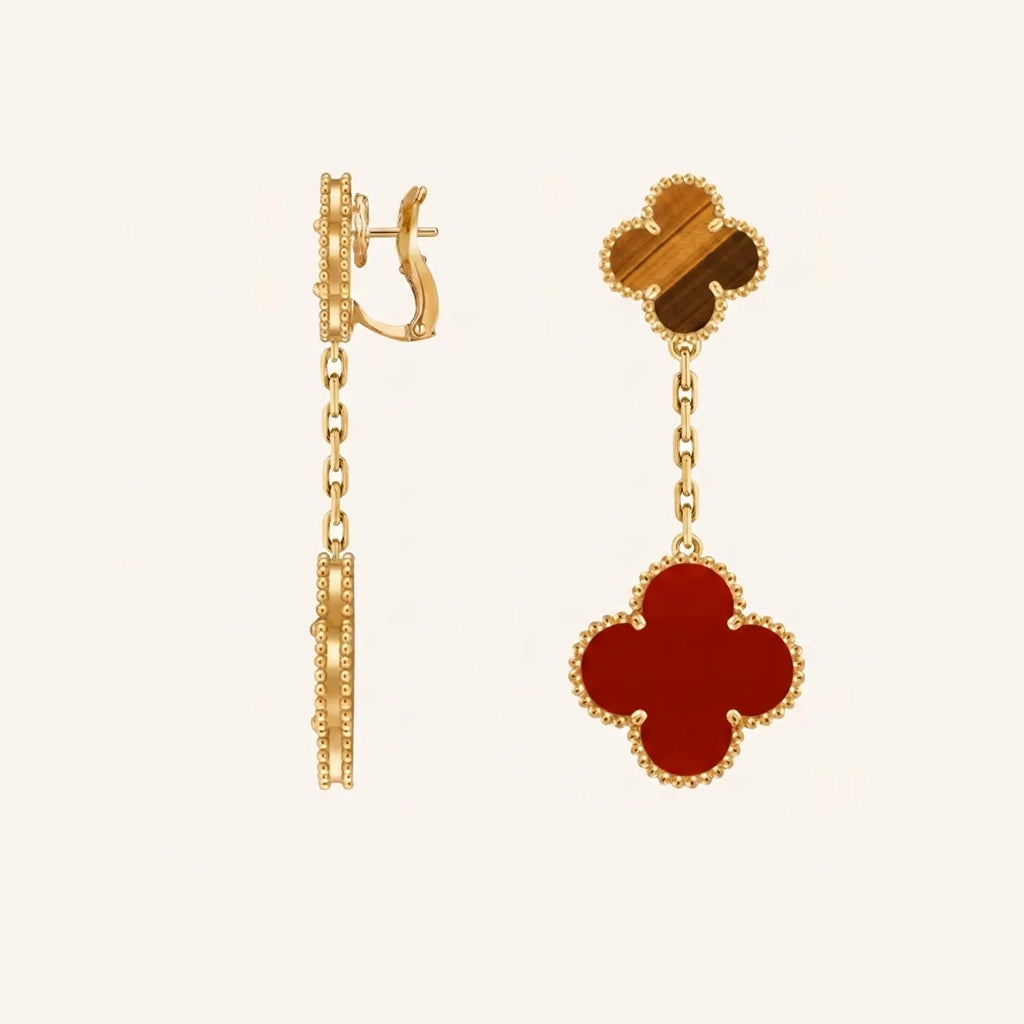 Alhambra Duo Charm Drop Earrings