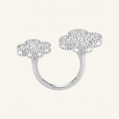 Alhambra Duo Pavé Open Ring
