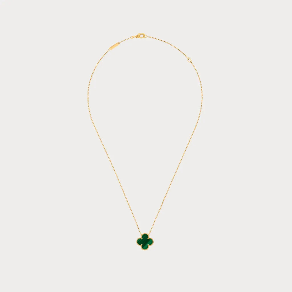 Alhambra Emerald Motif Pendant Necklace