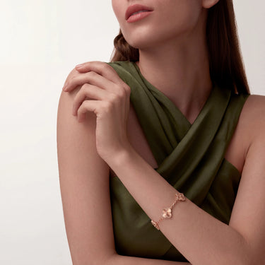 Alhambra Five Textured Clover Bracelet