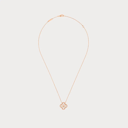 Alhambra Floral Crystal Pendant Necklace