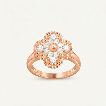 Alhambra Floral Pavé Ring
