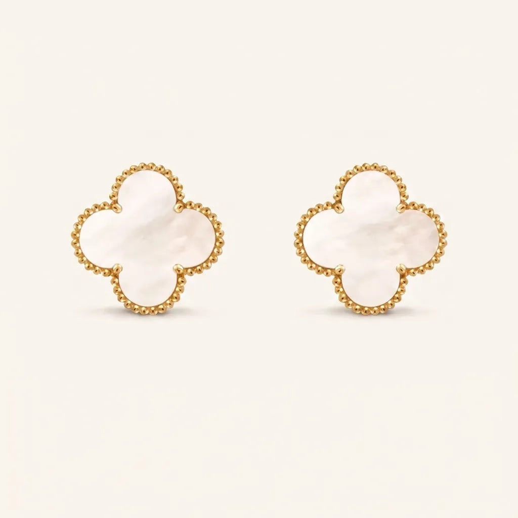 Alhambra Four Petal Border Earrings