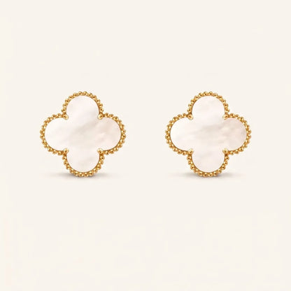 Alhambra Four Petal Border Earrings