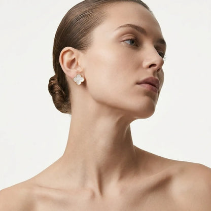 Alhambra Four Petal Border Earrings