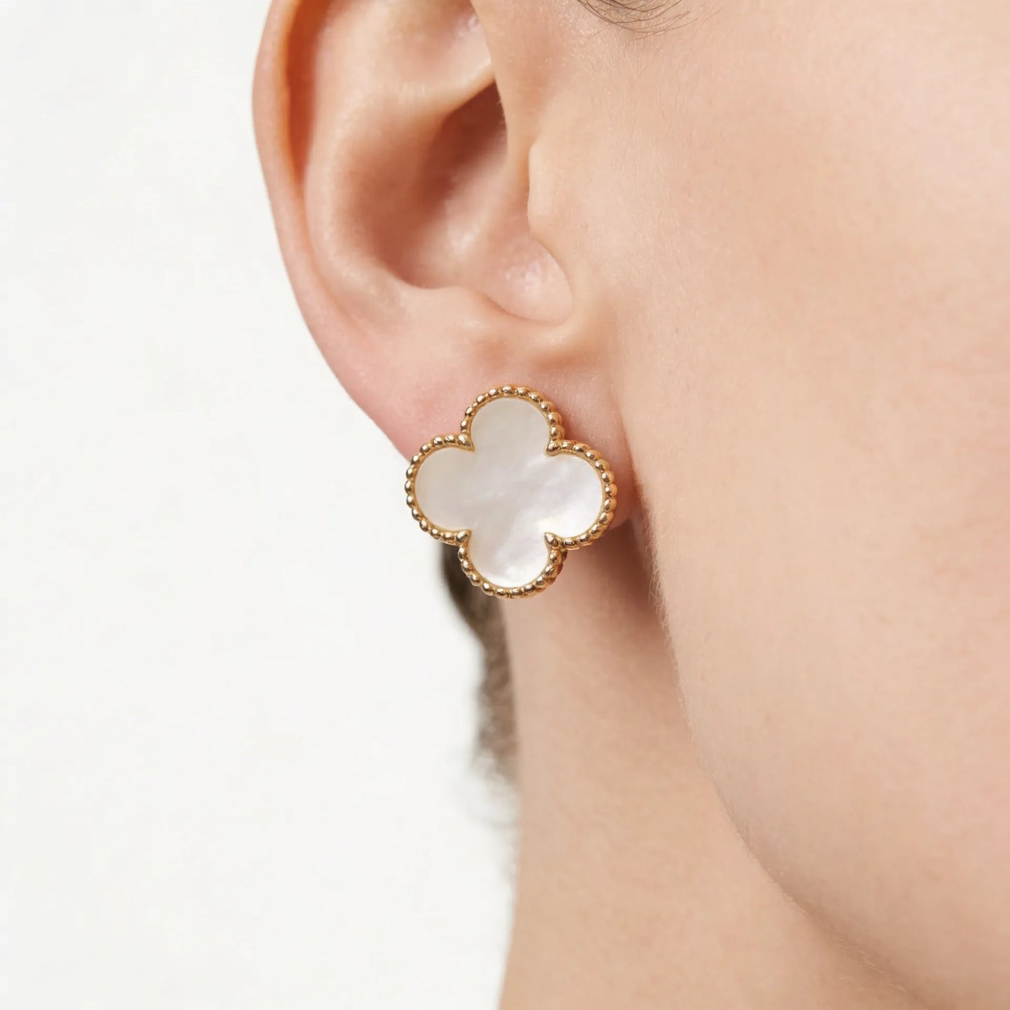 Alhambra Four Petal Border Earrings