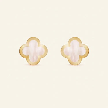 Alhambra Framed Petal Stud Earrings