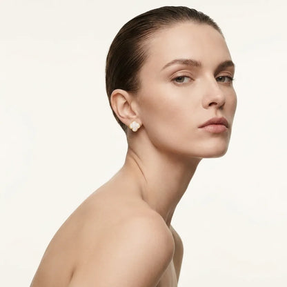 Alhambra Framed Petal Stud Earrings