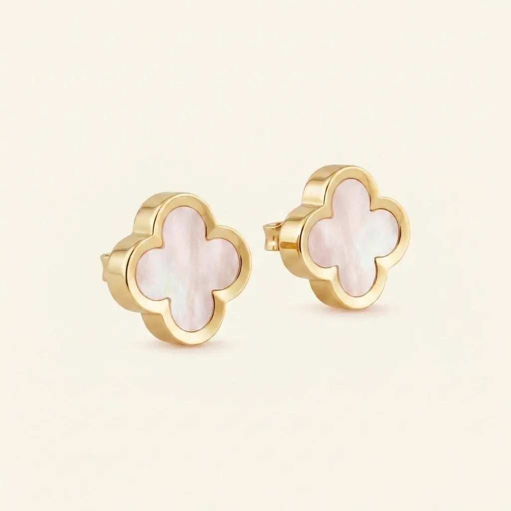 Alhambra Framed Petal Stud Earrings