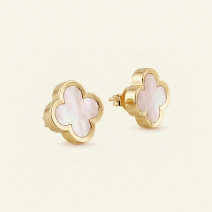 Alhambra Framed Petal Stud Earrings