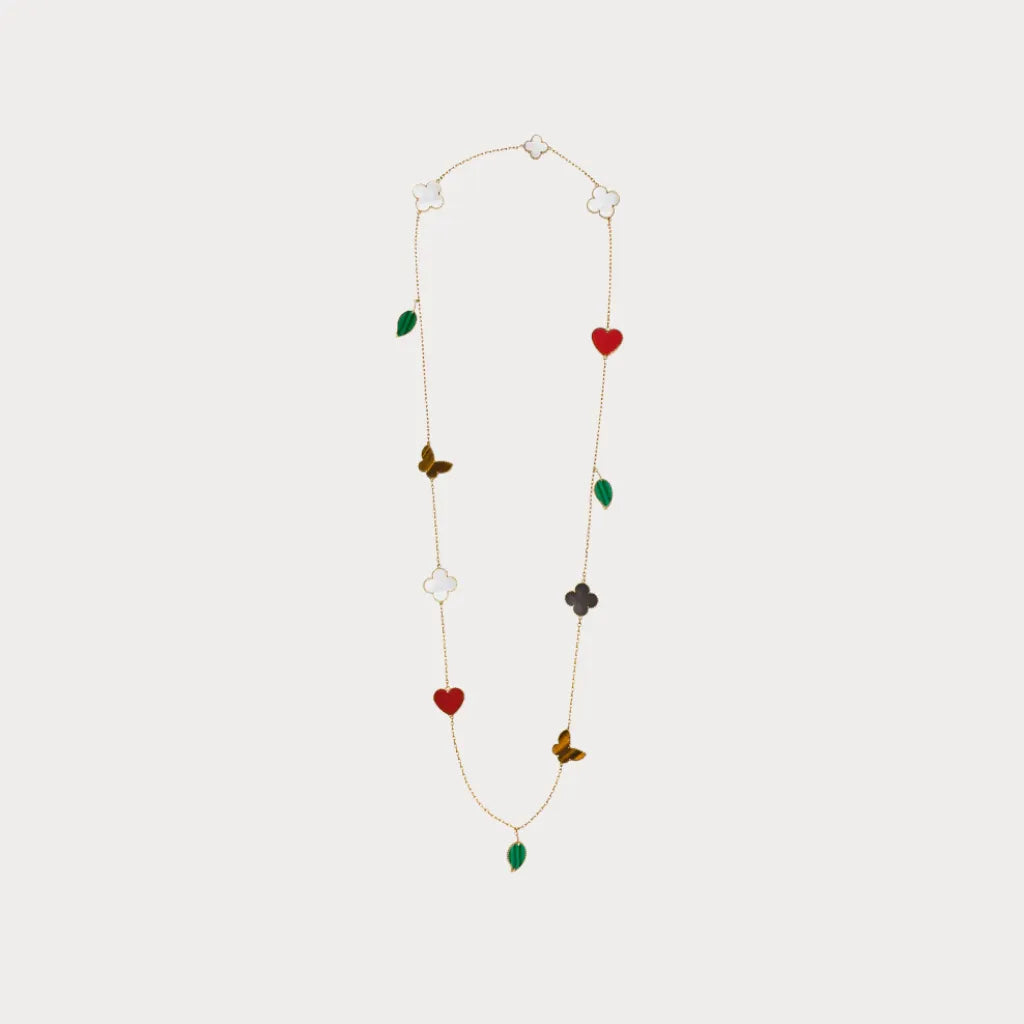 Alhambra Garden Charm Long Necklace