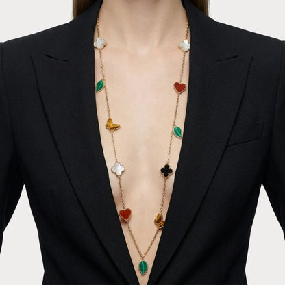 Alhambra Garden Charm Long Necklace