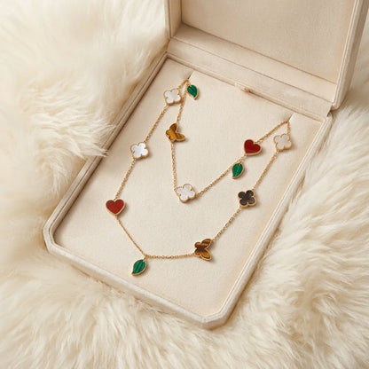 Alhambra Garden Charm Long Necklace