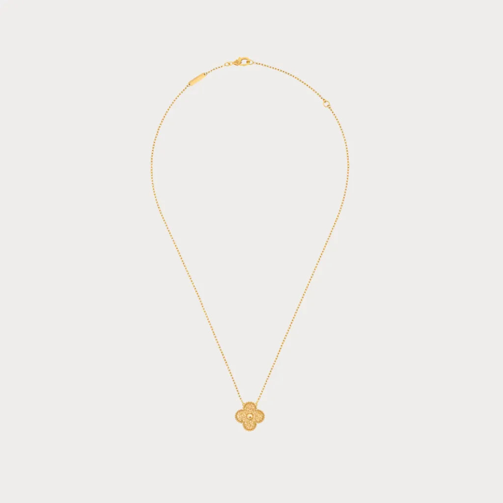 Alhambra Golden Petal Pendant Necklace