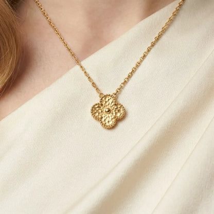 Alhambra Golden Petal Pendant Necklace