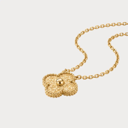 Alhambra Golden Petal Pendant Necklace