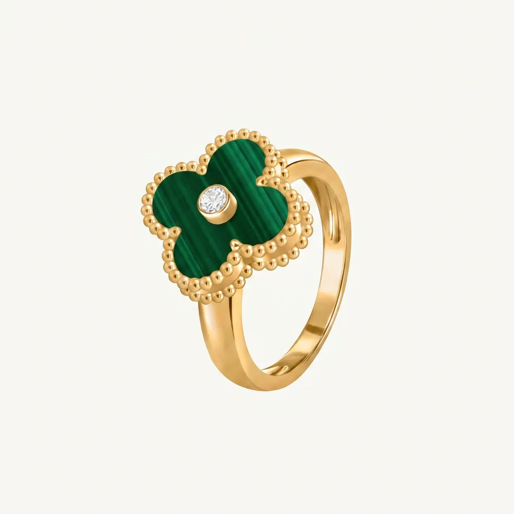 Alhambra Green Clover Accent Ring