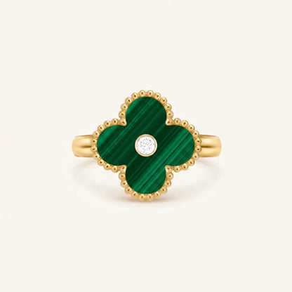 Alhambra Green Clover Accent Ring