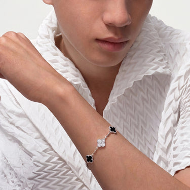 Alhambra Inlay Pave Bracelet