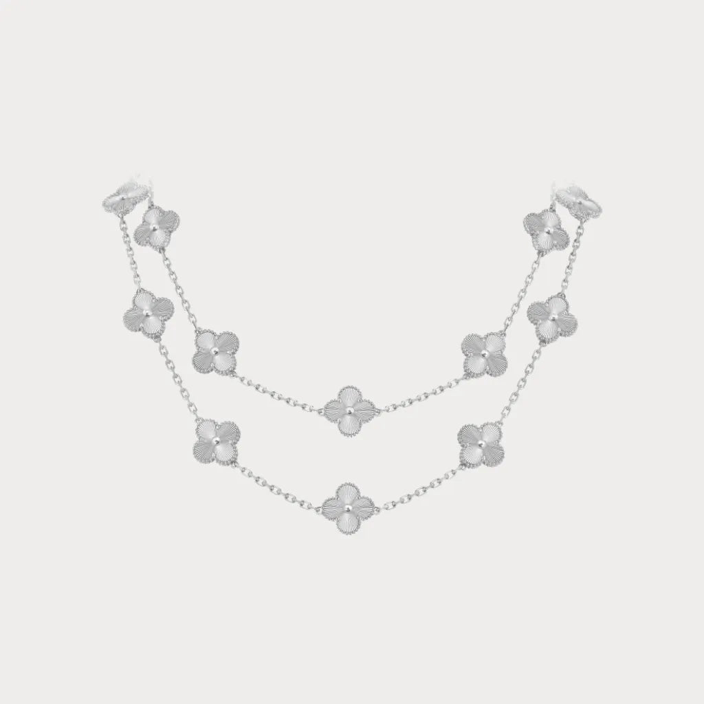 Alhambra Layered Floral Motif Necklace