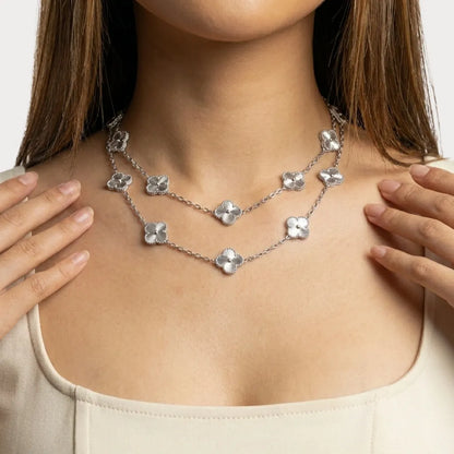 Alhambra Layered Floral Motif Necklace