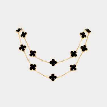 Alhambra Layered Motif Chain Necklace