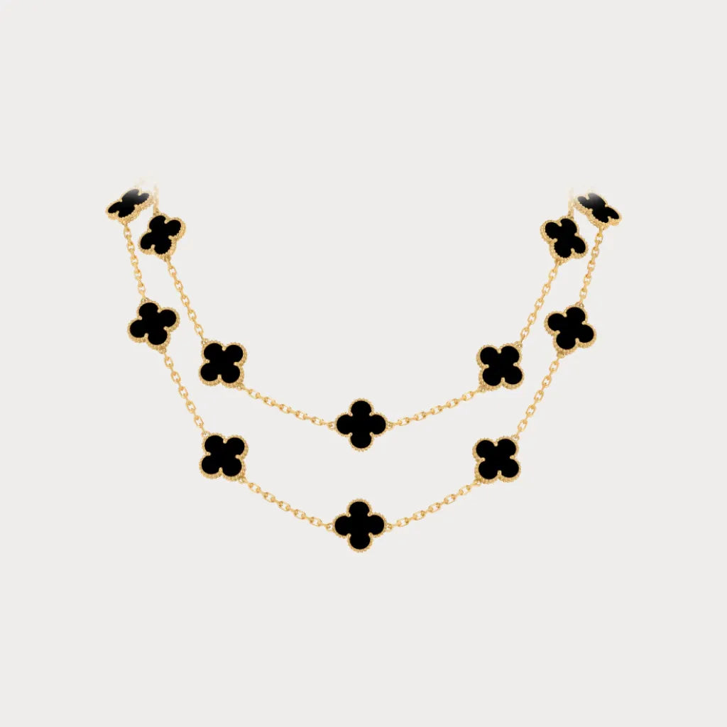 Alhambra Layered Motif Chain Necklace