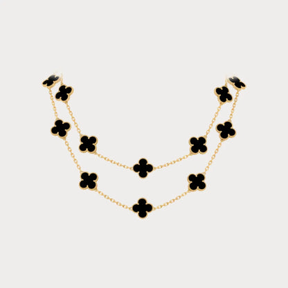 Alhambra Layered Motif Chain Necklace