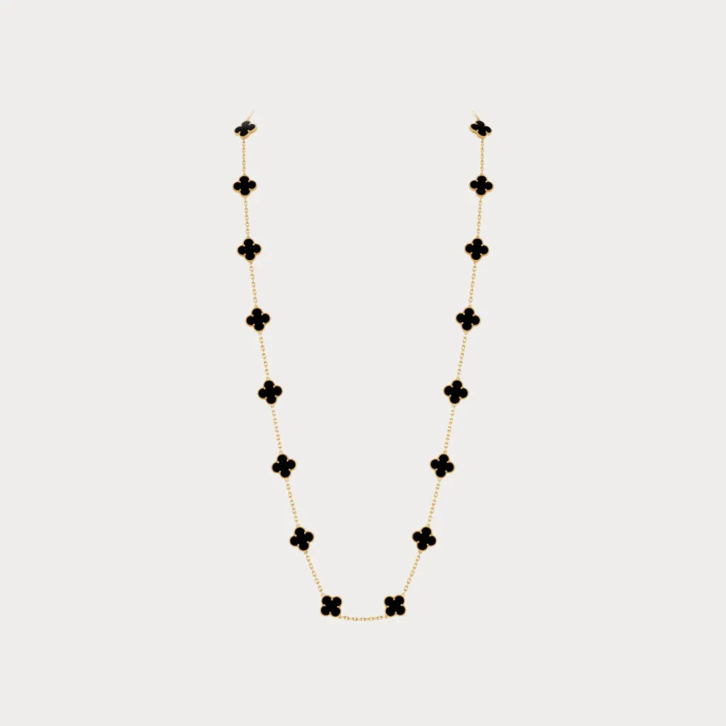 Alhambra Layered Motif Chain Necklace