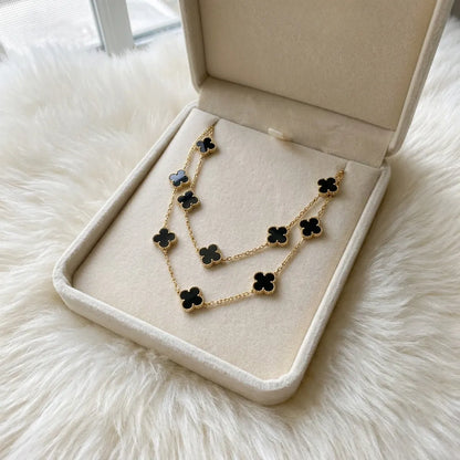 Alhambra Layered Motif Chain Necklace