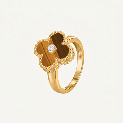 Alhambra Marbled Clover Accent Ring