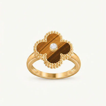 Alhambra Marbled Clover Accent Ring