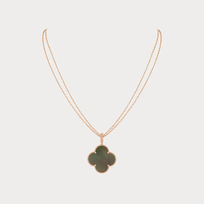 Alhambra Midnight Clover Pendant Necklace