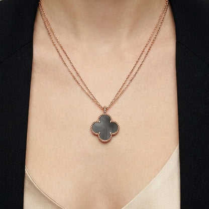 Alhambra Midnight Clover Pendant Necklace