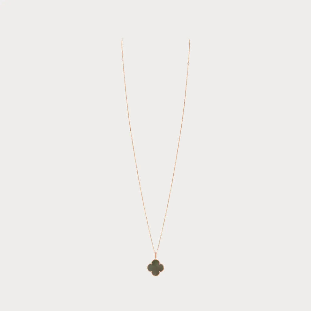 Alhambra Midnight Clover Pendant Necklace