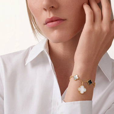 Alhambra Mixed Inlay Charm Bracelet