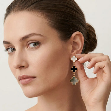 Alhambra Mixed Motif Drop Earrings