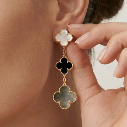 Alhambra Mixed Motif Drop Earrings