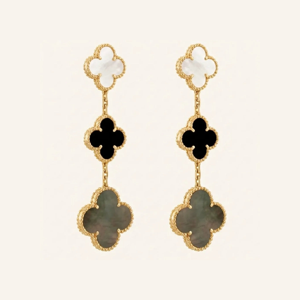 Alhambra Mixed Motif Drop Earrings