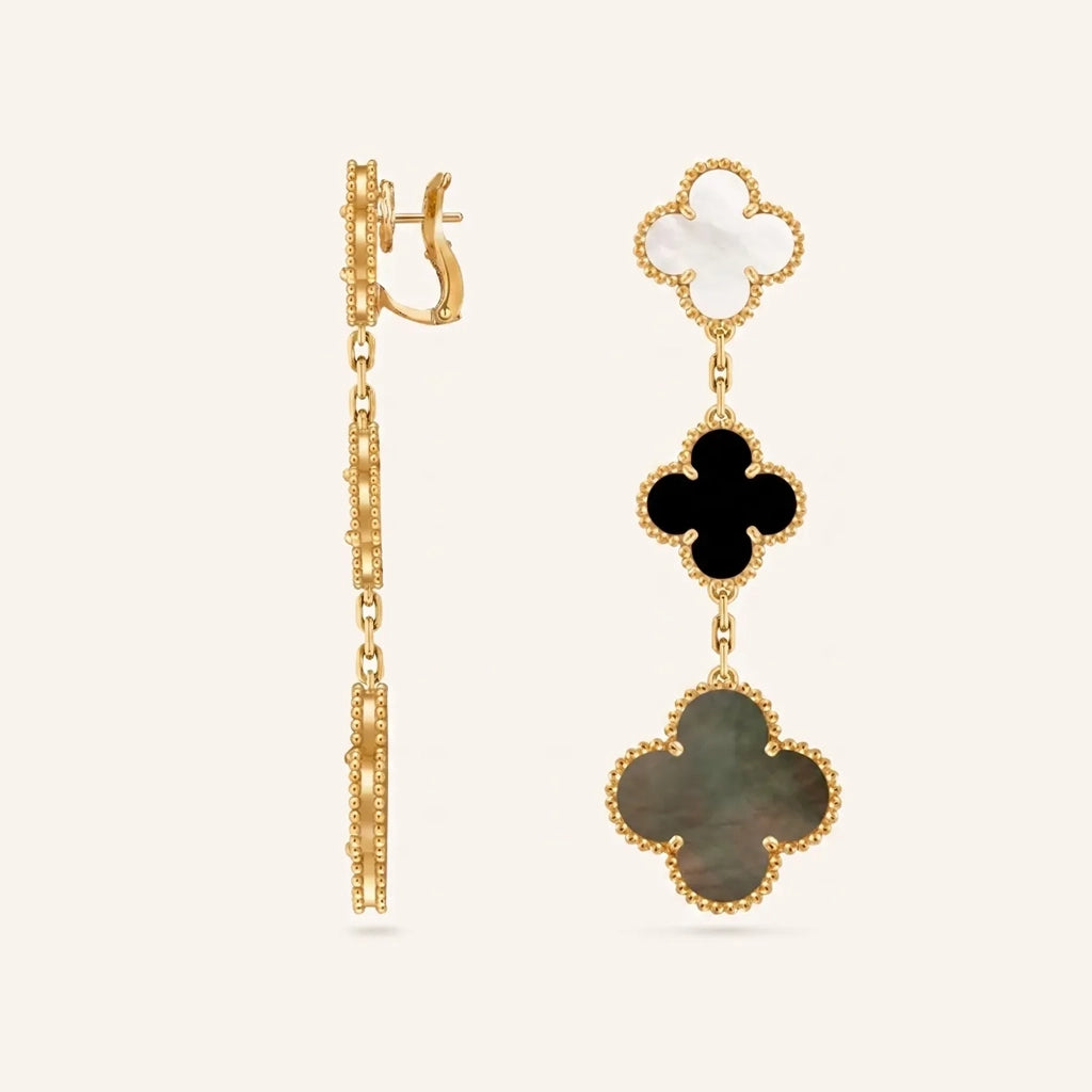 Alhambra Mixed Motif Drop Earrings
