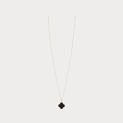 Alhambra Noir Motif Layered Necklace