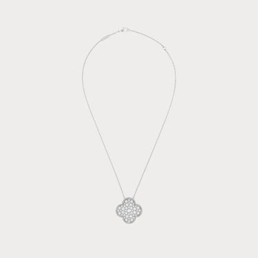Alhambra Pavé Clover Pendant Necklace