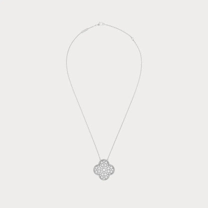 Alhambra Pavé Clover Pendant Necklace
