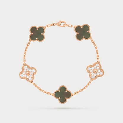 Alhambra Pavé Station Bracelet