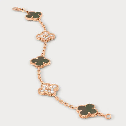 Alhambra Pavé Station Bracelet