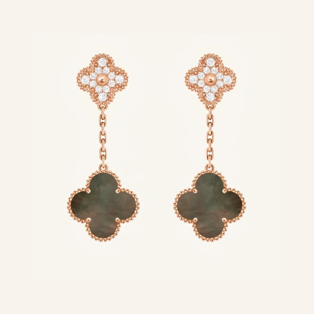 Alhambra Petal Link Drop Earrings