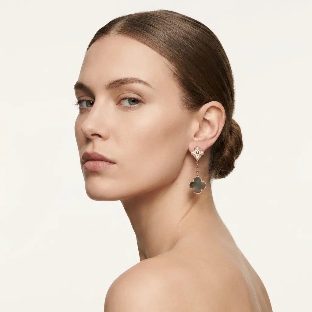 Alhambra Petal Link Drop Earrings