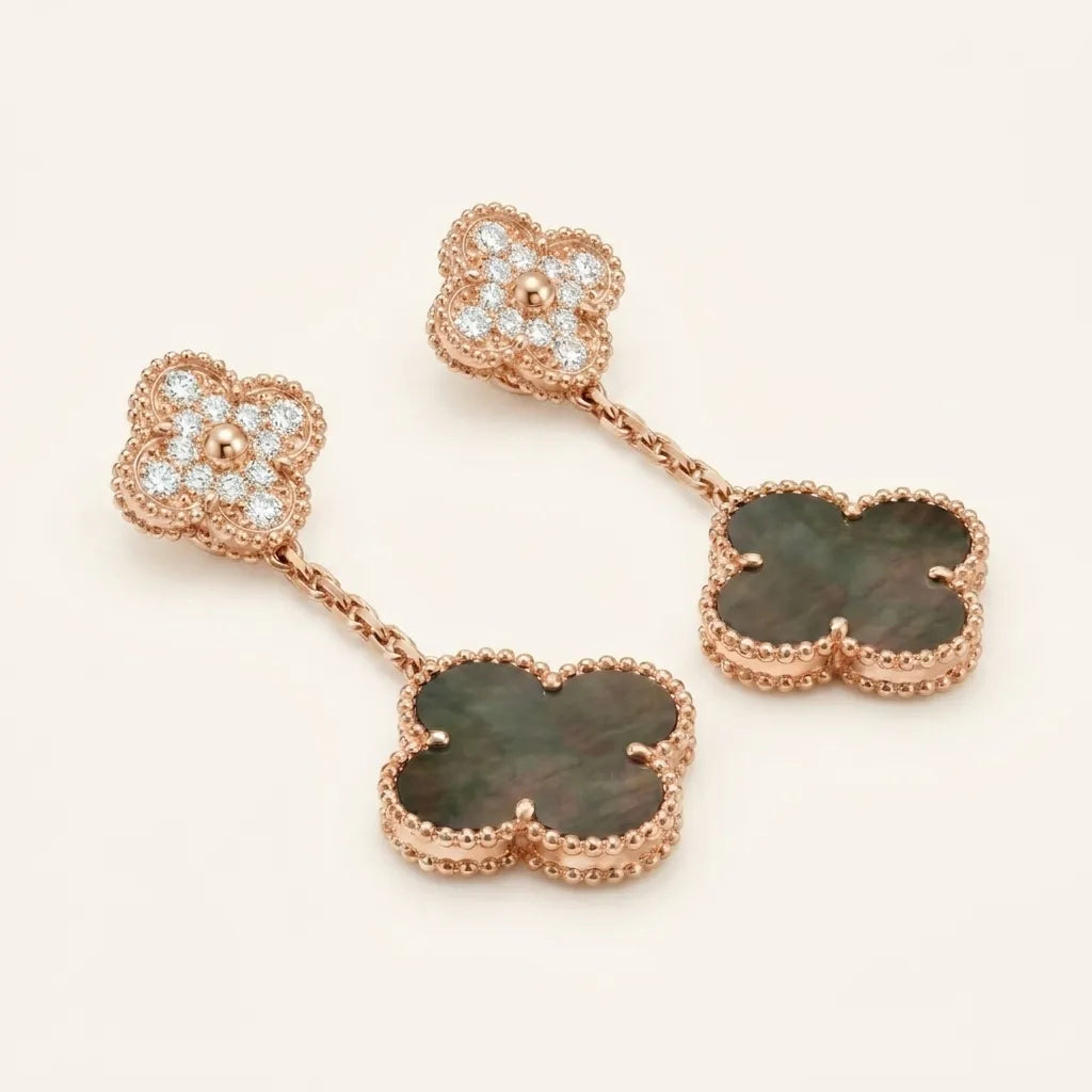 Alhambra Petal Link Drop Earrings